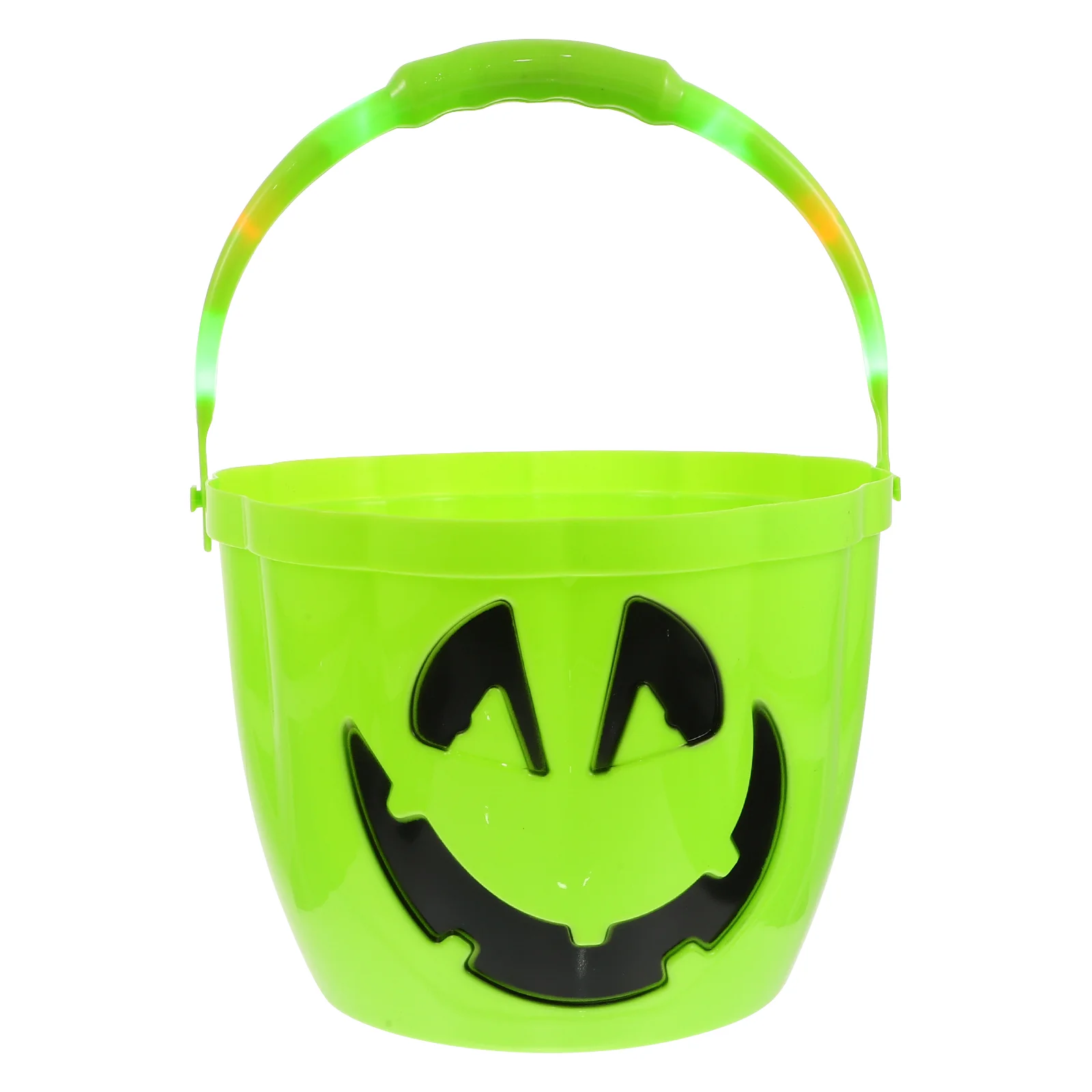 

Glowing Pumpkin Bucket Party Favor Halloween Candy Themed Plastic Containers Child Decor Decoration