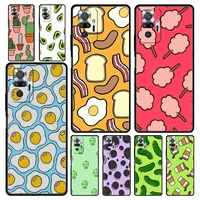 fashion cute egg art avocado phone case for xiaomi redmi note 11 10 pro 9s 11s 9 8 7 8t 9c 9a 8a 10s k40 k50 gaming 9t cover