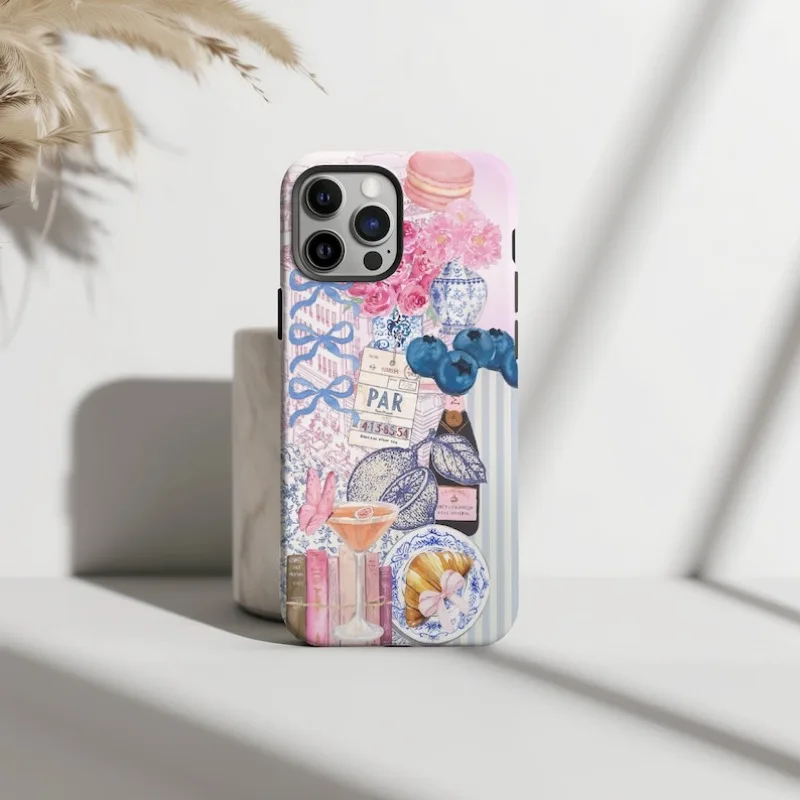 Чехол для телефона Pink Coquette Collage IPHONE 16 15PRO MAX 14 13 12 11 акриловый ТПУ магнитные чехлы