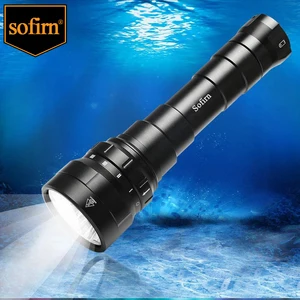 Sofirn DF60 6 * CREE XP-L2 LED 6000 люмен фонарик для дайвинга светильник 2*26650 батареями и зарядным устройством подводный светильник онарик