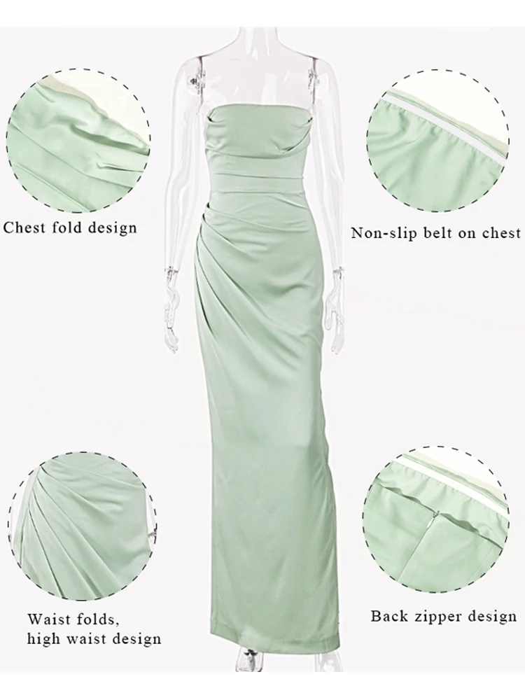 Атласное мини-платье Kesiachiccly-Sexy