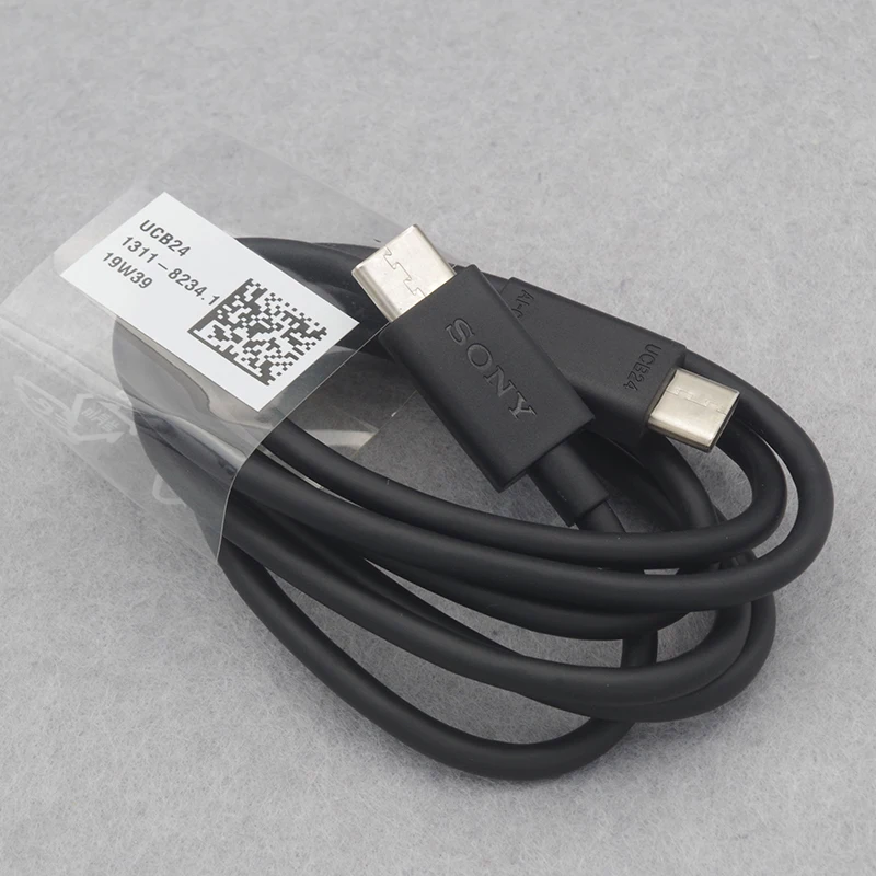 1M Genuine SONY UCB11 UCB20 UCB24 Type C Cable Fast Charger Charging USB C Type-C Data Core Cable for Xperia Phone Cable