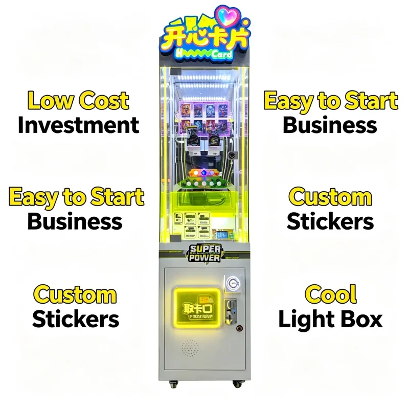 Фото Игровой автомат FL Family Arcade TCG для выдачи карт, торговое оборудование Pika, безналичный платежный терминал для развлекательного бизнеса, индивидуальная настройка. №1