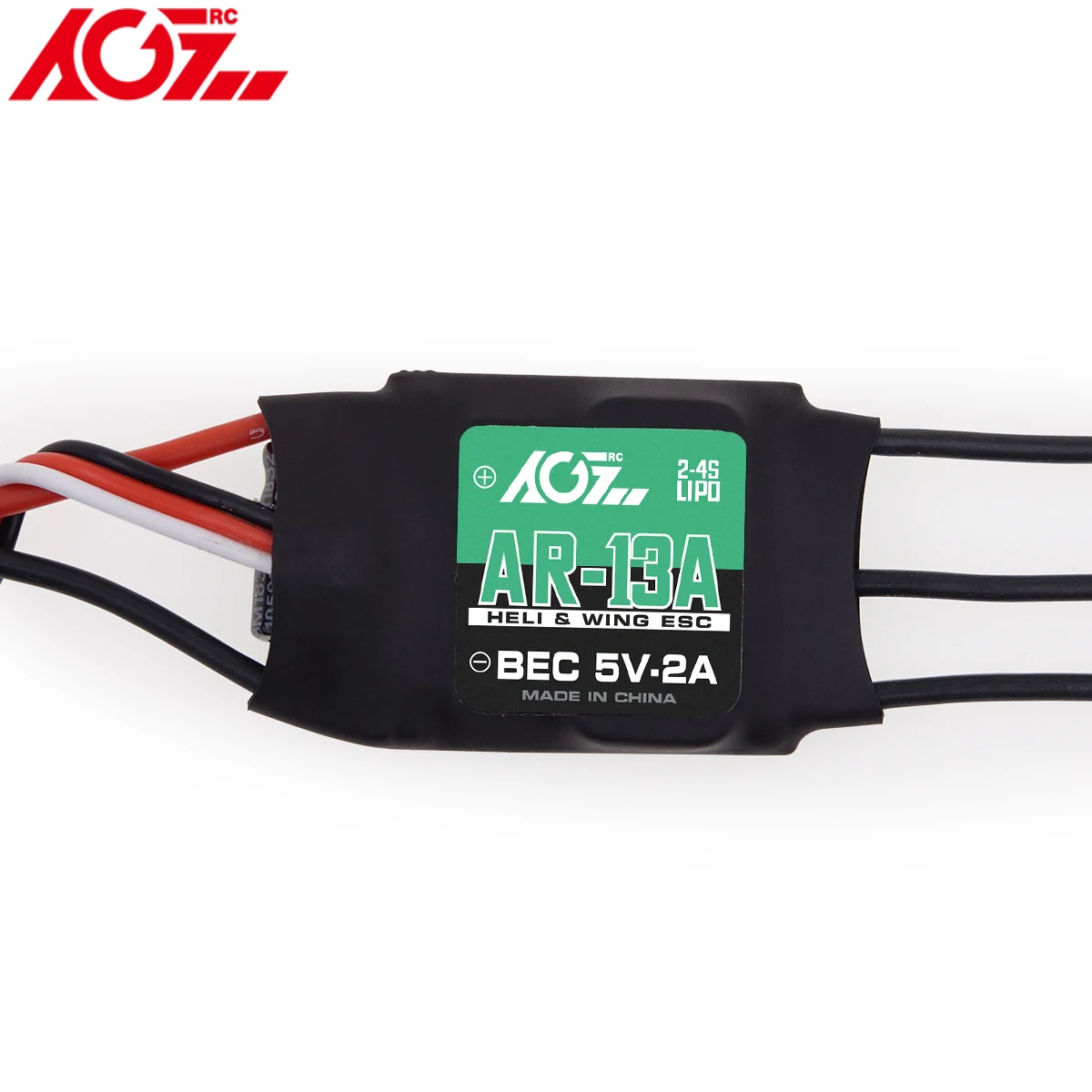 AGFRC AR-13A 13A Бесщеточный электронный регулятор скорости ESC 2-4S с 5 В 2A BEC для вертолета