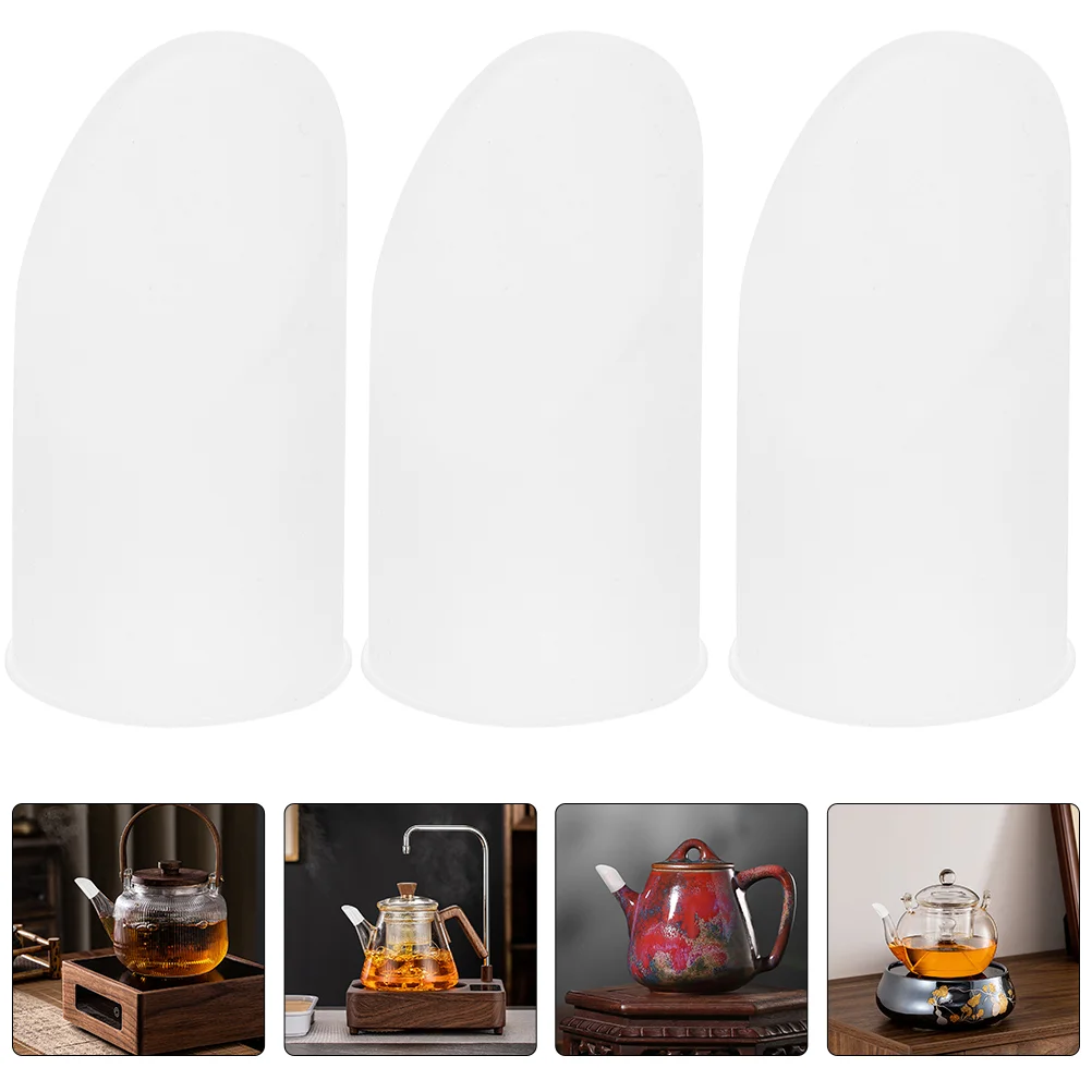 

3Pcs Teapot Spout Covers Anti-leak Teapot Spout Protectors Silicone Covers