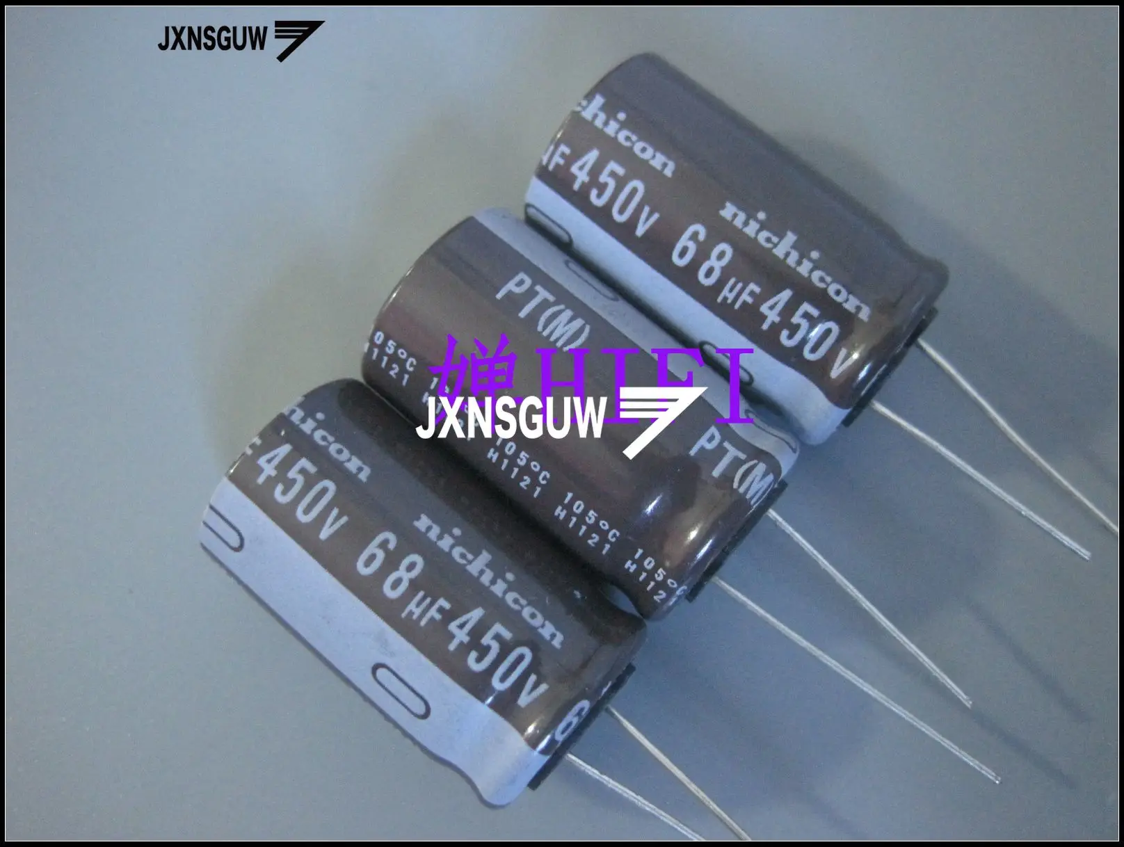 10 шт. NICHICON PT 450V68UF 18X31MM 68 мкФ 450V Оригинальный алюминиевый электролитический конденсатор 105 градусов 68 мкФ/450V