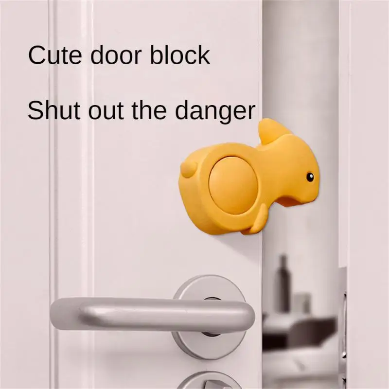 

Cartoon Door Gear Abs Pvc Thick High-elastic Easy To Use Rotary Design Resolves Noise Door Stop Anti-pinch Hand Artifact Mute