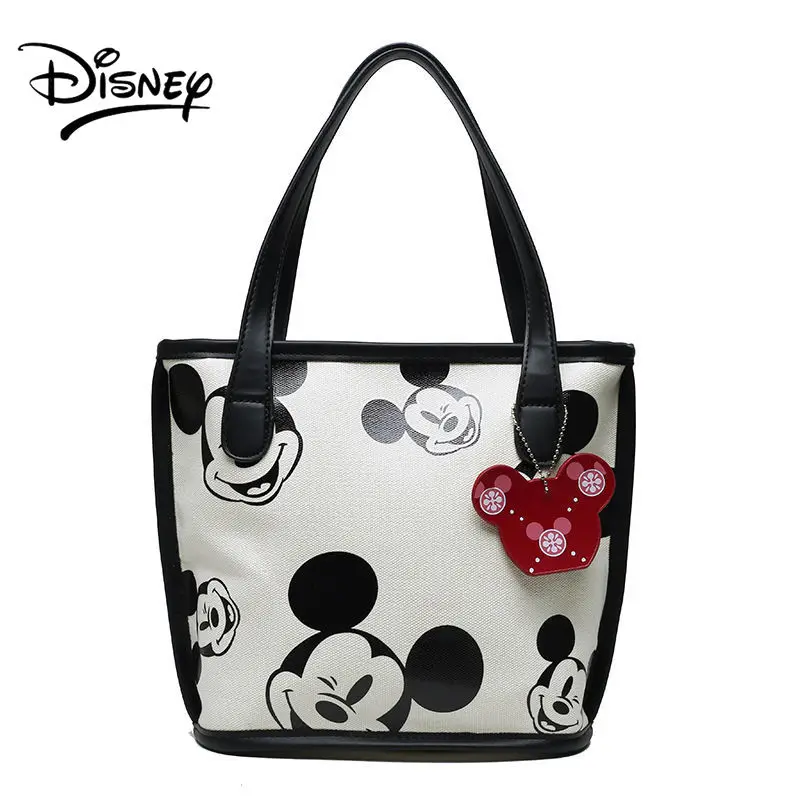 Disney Mickey Mouse Tote Bag for Women Girls Handbags Cute Cartoon Canvas Bags Designer Bag Luxury Portable Free Shipping