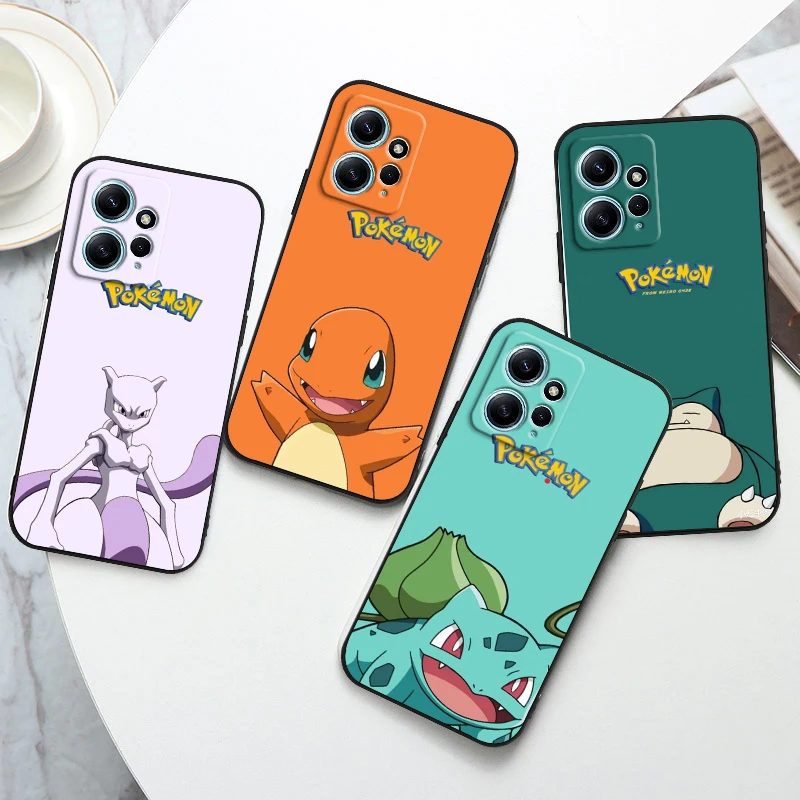 

Pokemon Elves Cute For Xiaomi Redmi Note 12 11 11T 10 9 8 7 6 5 4 Pro 5G 4G Silicone Soft Shockproof Black Phone Case Coque Capa