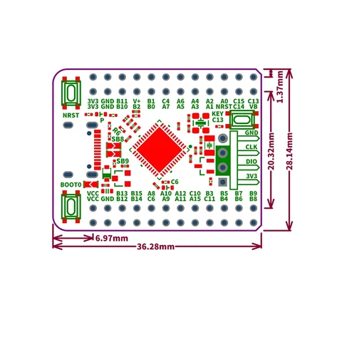 STM32G431CBU6 демонстрационная плата