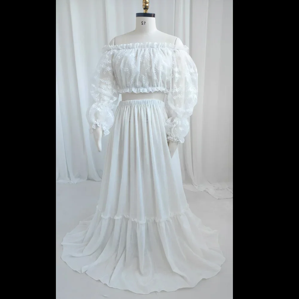 Богемная одежда для беременных - кружевное короткое льняное хлопковое платье на