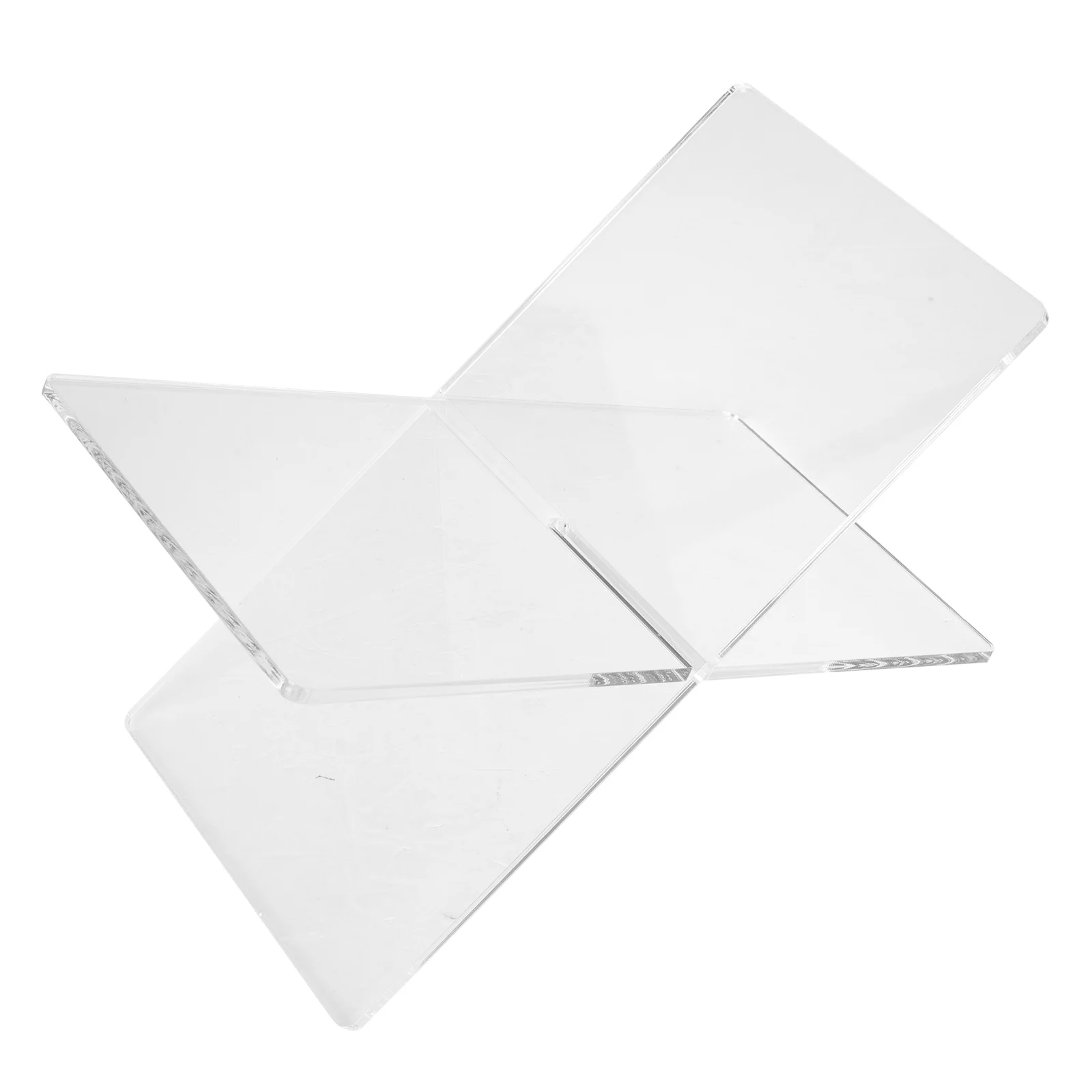 

Book Holder X Model: Clear Magazine Holder Display Easel Book Stand for Open Closed Books Newspaper Picture Display