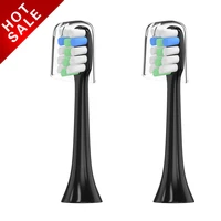 2pcs tooth brush head with cap for xiaomi soocas soocare x1 for soocas xiaomi mijia soocare x3 electric tooth brush head