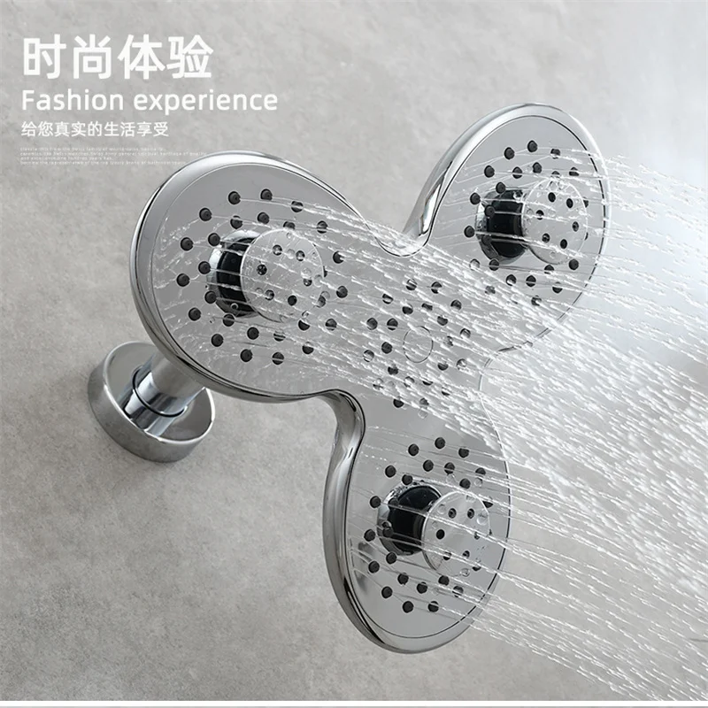 

Upgrade High Pressure Shower Head 3 Modes Adjustable Rain Spa Water Saving Showerhead Pressurized Spray Nozzle Bathroom Supplies