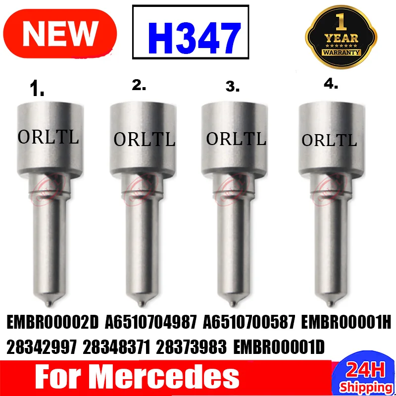 4 шт. H347 L347PRD дизельная форсунка Common Rail L347PBD для Delphi Mercedes EMBR00002D EMBR00001D A 6510704987