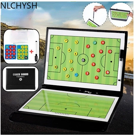 54cm Foldable Magnetic Tactic Board Soccer Coaching Coachs Tactical Board Football Game Football Training Tactics Clipboard Hot