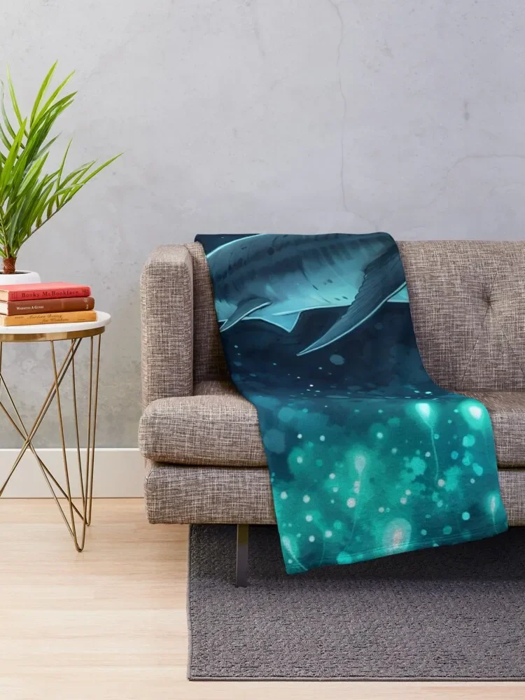 Фланелевое одеяло Megalodon Shark