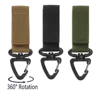 1pcs tactical rotatable triangle buckle carabiner webbing buckle belt clip hanging key hook anti lost camping hanging buck