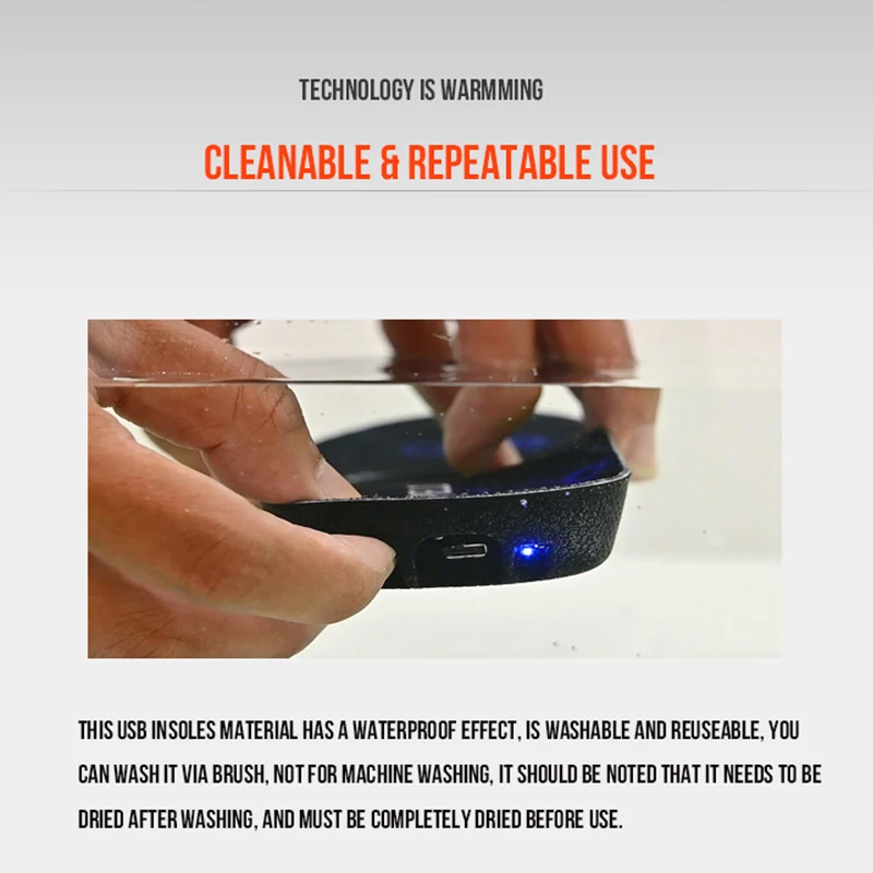 2000mAh Rechargeable Heated Insoles Winter Foot Warmer Shoes Insoles Insert Soles for Men Women Ski Hike Fish Hunt Outdoor Sport