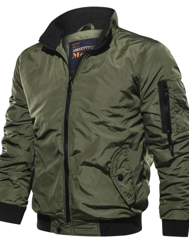 

Куртка мужская оверсайз в стиле милитари, куртка-бомбер, уличная одежда, осень-зима