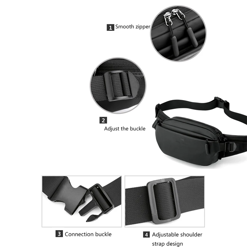 Men's Waist Bag Fashion Chest Pack Outdoor Sports Belt For Teenager Waterproof Men Bags High Quality Fanny |