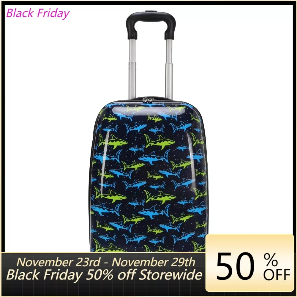 

Carry-on Suitcase Travel Luggage Neon Shark Travel Suitcases Offers With Wheels Bag Free Shipping Wheel Bags