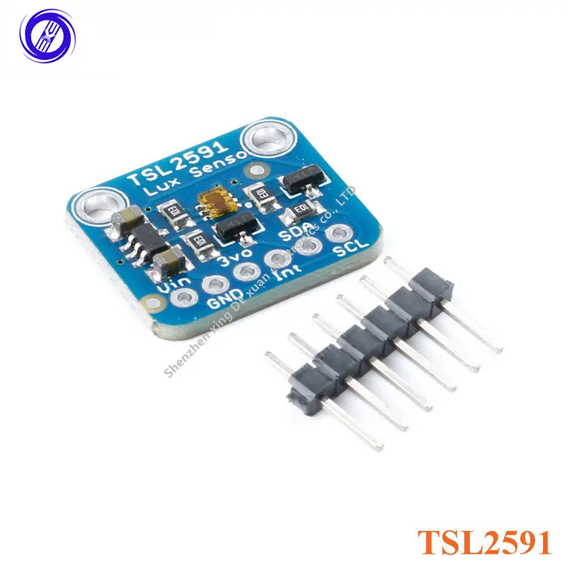 

TSL2591 Digital Light Sensor Breakout Module High Dynamic Range Lux IR Infrared Full Spectrum Diodes Detect 3.3V-5V for Arduino