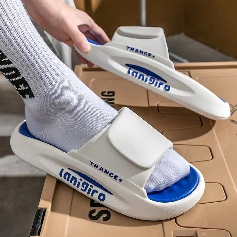 

2023 Summer Men Women Slippers Soft Sandals Cool Beach Slides Casual Shoes Light Slides Brand Men Flip-Flops Men's Sandals