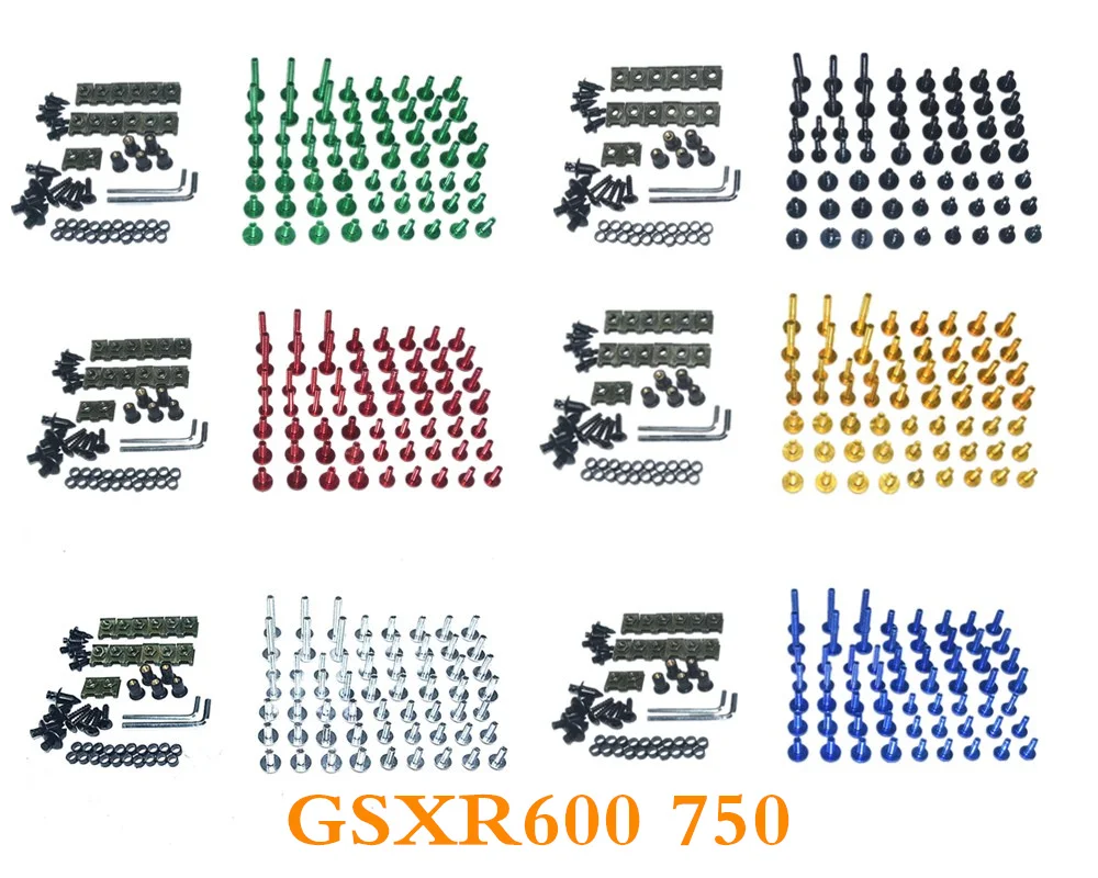 

CNC Complete Fairing Bolts Bodywork Screws Nuts Kit For Fit GSXR600 750 2006-2007 K6