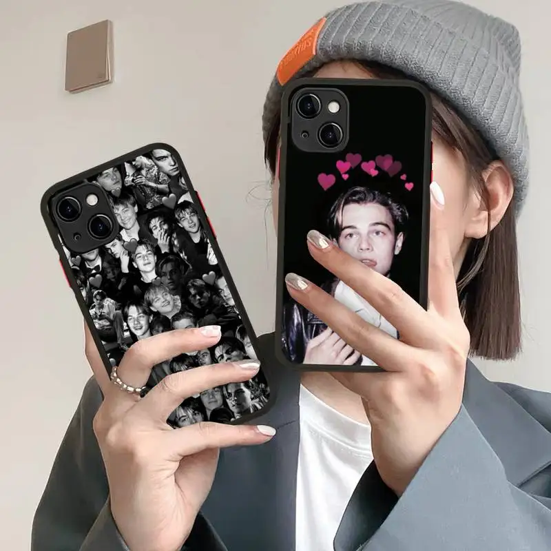 

Leonardo DiCaprio Phone Case for iPhone X XR XS 7 8 Plus 11 12 13 pro MAX 13mini Translucent Matte Case