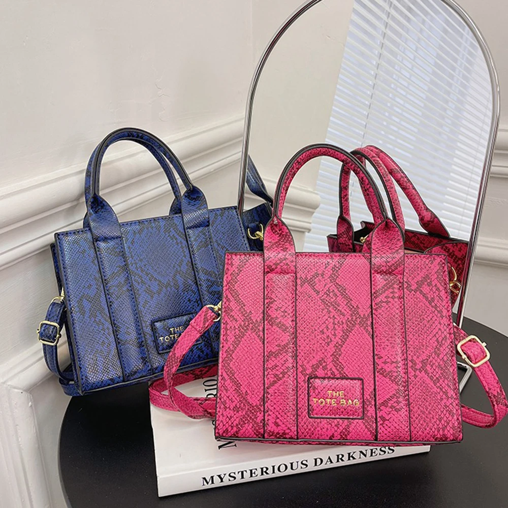 

Luxury Serpentine Tote Bag Brands Designer Letter Women Handbags Snake Pattern Shoulder Crossbody Bags for Women Shopper Purses