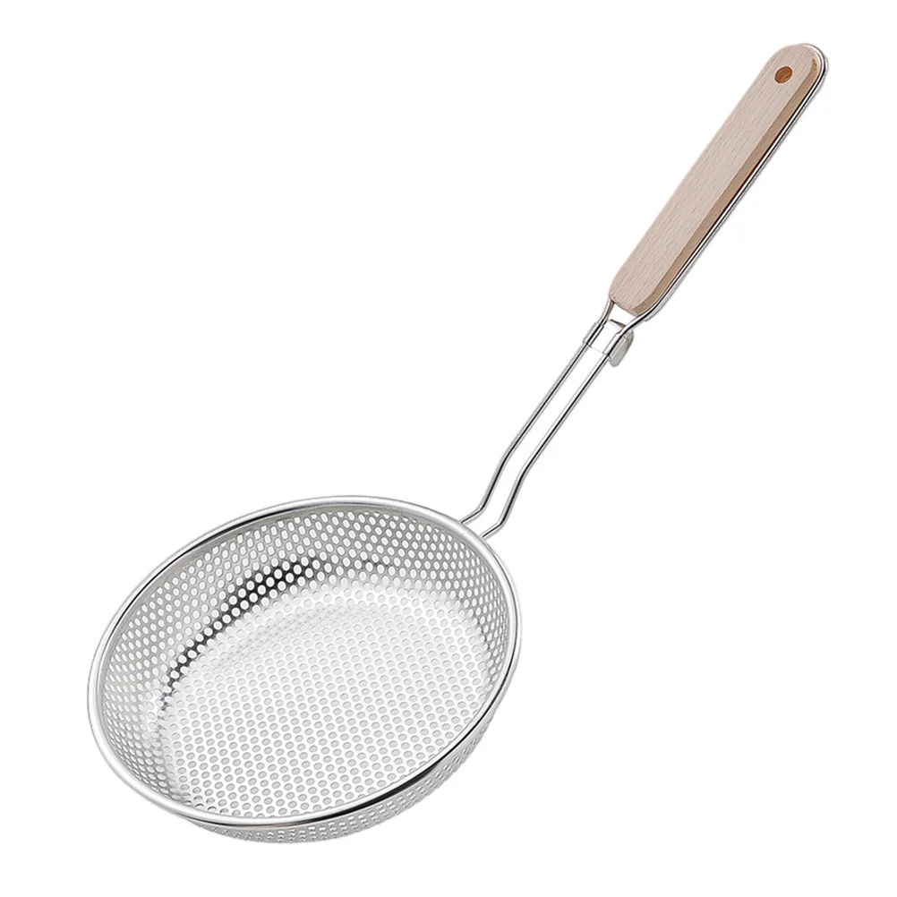 

Strainer Skimmer Spoon Mesh Ladle Cooking Colander Steel Slotted Stainless Kitchen Large Pot Hot Filter Metal Fine Functional