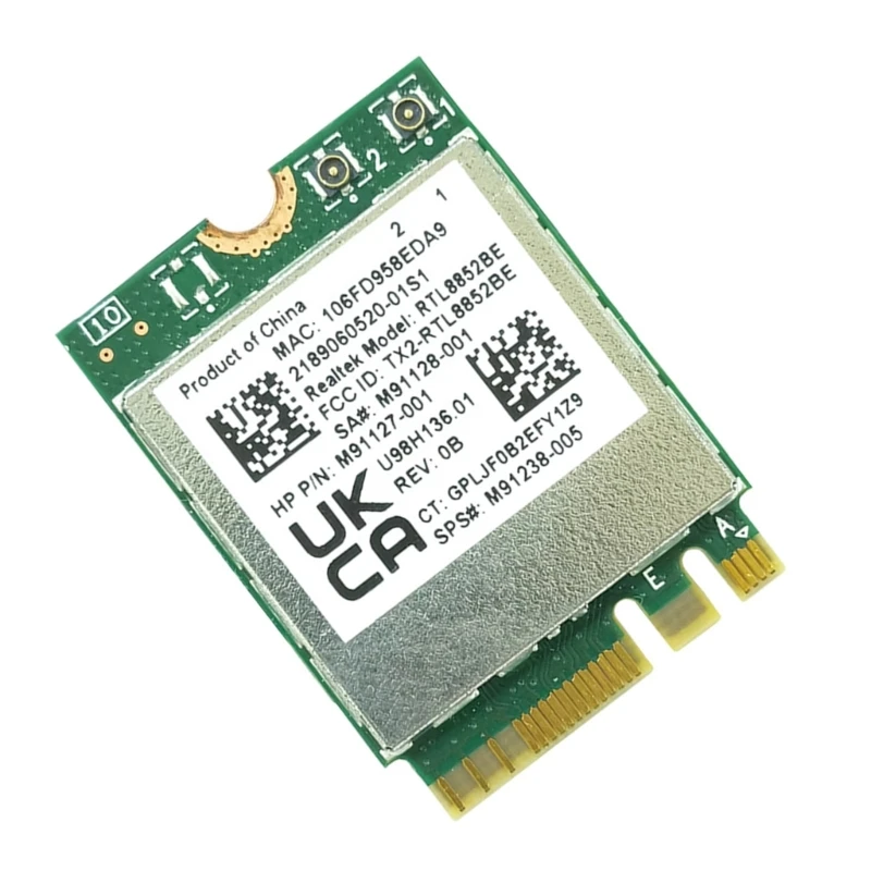 WIFI 6 беспроводной адаптер Wi-Fi AX1800 RTL8852BE карта двухдиапазонный + Bluetooth5.2 Прямая