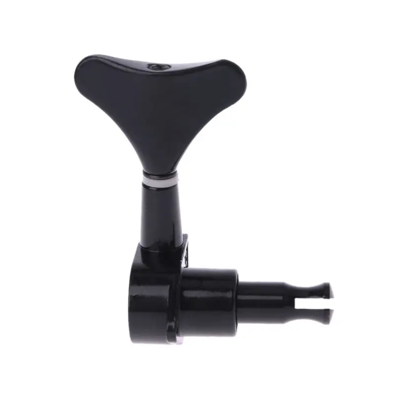 Новые герметичные тюнеры для гитары колки 2R2L 4-струнной бас-гитары черные Прямая