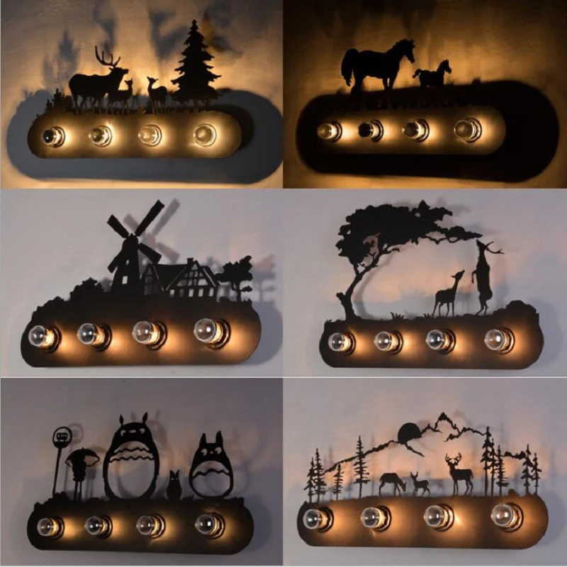 

European LED Vintage LED Copper Outdoor Wall Lamps American Villa Aisle Led Ears Wall Bathroom Lights Waterproof Garden Lamp