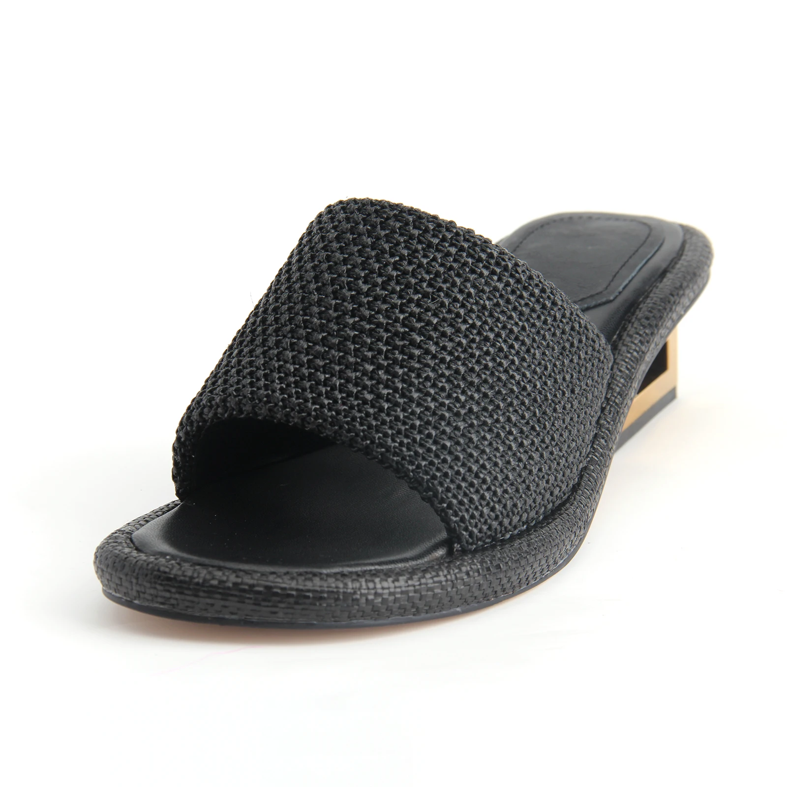 

Mid Heel Sandals Luxury Brand FF 2023 Designer Casual Comfortable Sandals Shoes of Women Summer Slipper