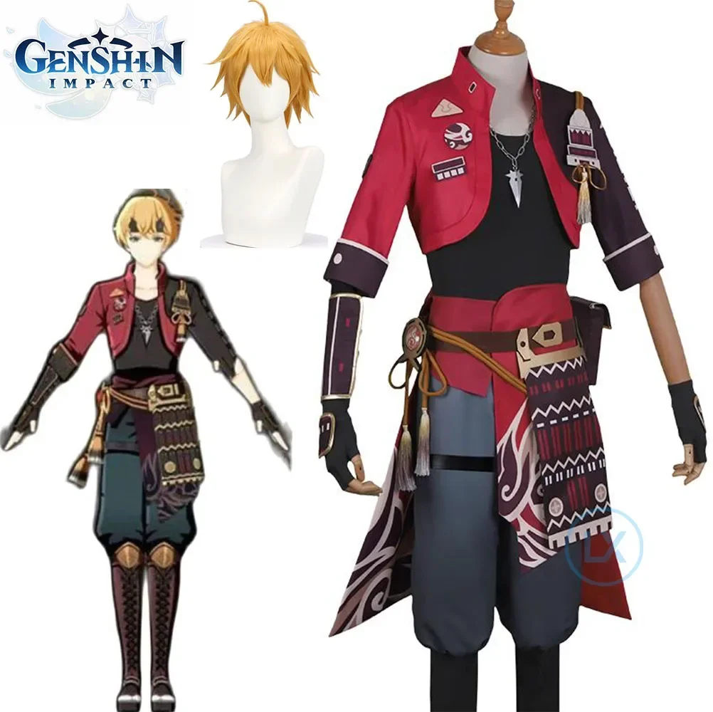 Игра Genshin Impact Tohma Косплей Костюм для мужчин Хэллоуин Полный комплект подарков