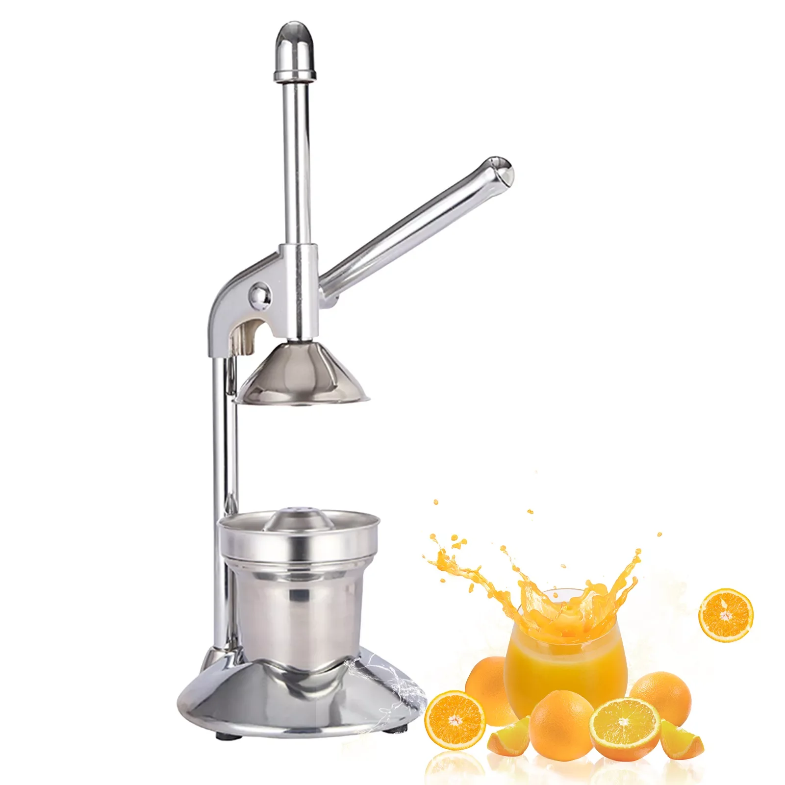 

NEW2023 Hand Press Juicer Machine Heavy Duty Commercial Manual Orange Juicer Stainless Steel Countertop Squeezer For Fresh Orang