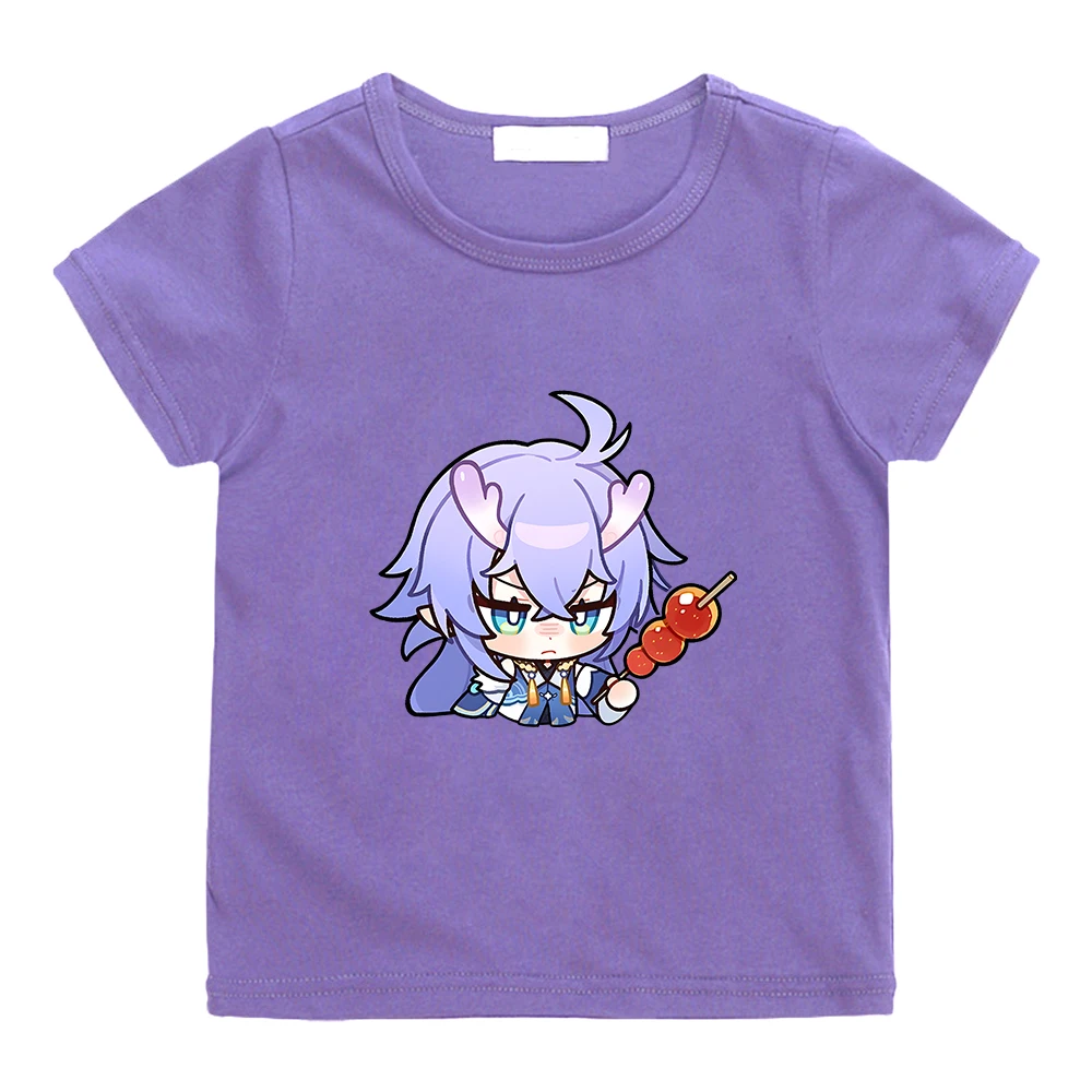 

Футболка для мальчиков и девочек из 100% хлопка с принтом «Звезда рельс»