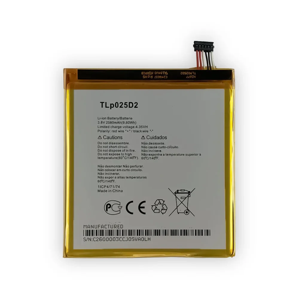 TLP025D2 Подходит для аккумулятора мобильного телефона Alcatel PIXI 4 6 0/OT-8050/8050E/8050D.