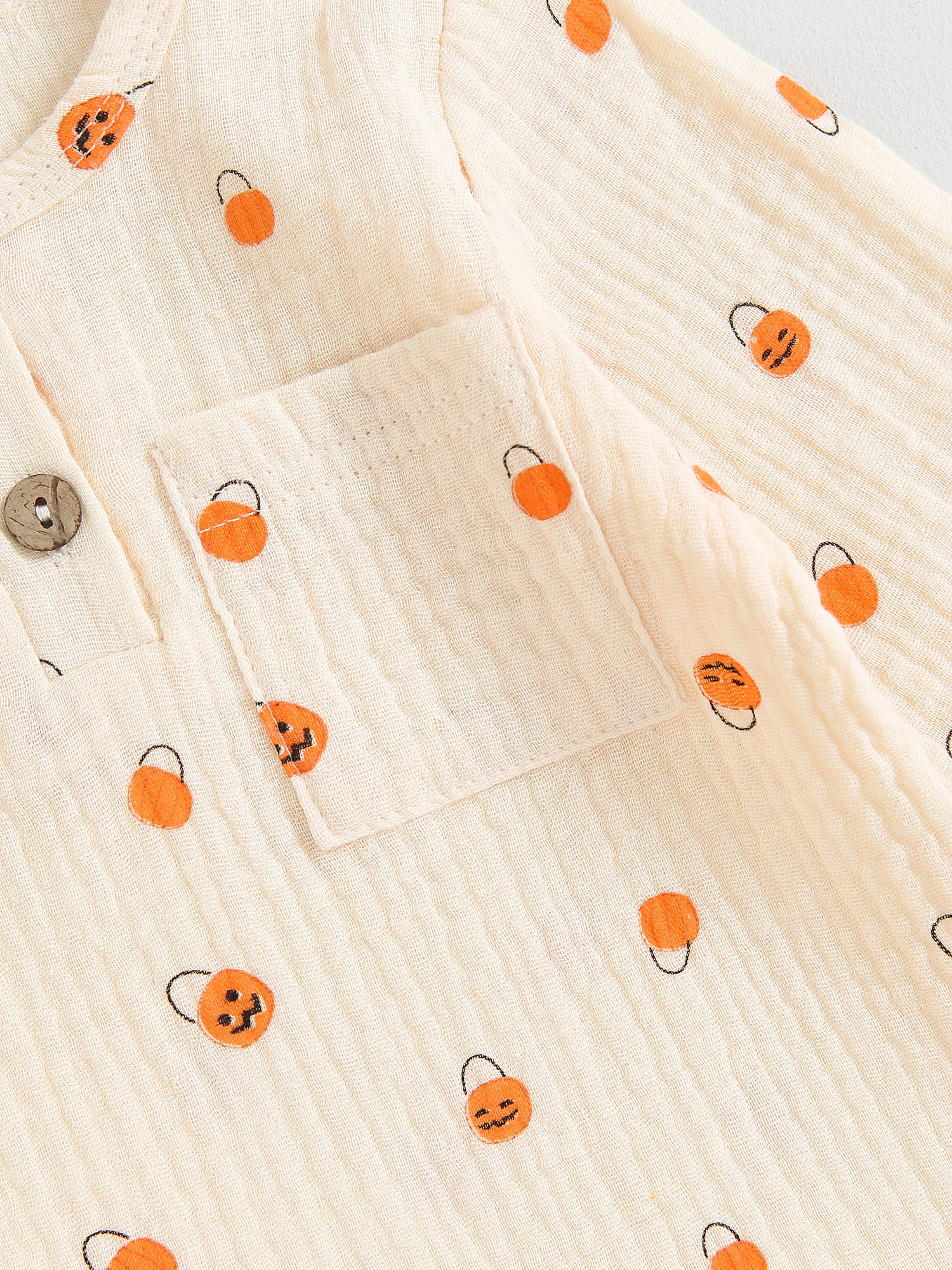 

Очаровательный костюм для малышей на Хэллоуин с топом с длинным рукавом и пуговицами спереди и брюками-идеально подходит для трюков мальчиков и девочек