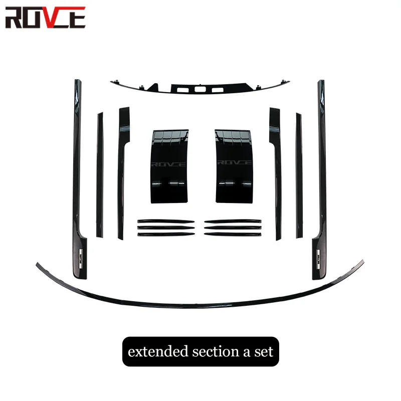 

Комплект ROVCE для кузова автомобиля, передний бампер, отделка, дверные Грили для Land Rover Vogue L405 2013-2022, боковые вентиляционные отверстия, крышка, автомобильные аксессуары