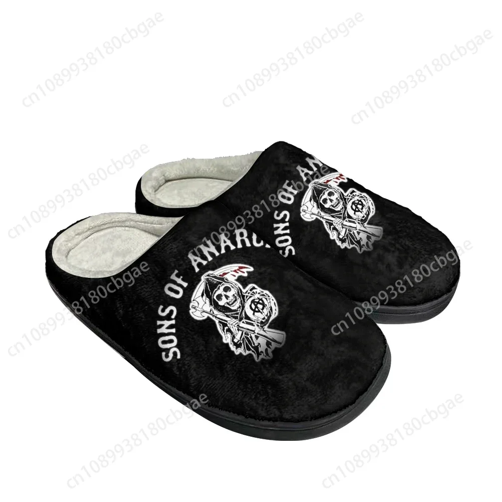 Hot Sons of Anarchy модные хлопковые тапочки на заказ мужские и женские сандалии плюшевая