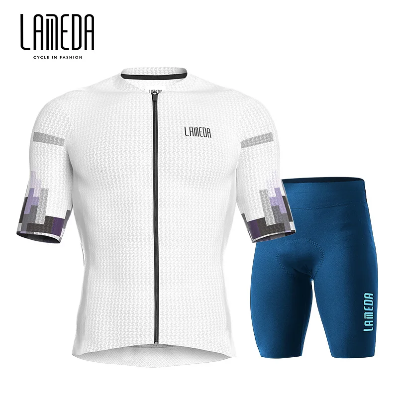 

LAMEDA new cycling clothing short sleeve men's quick dry jacket summer mountain road bicycle Prevailing Custom suit