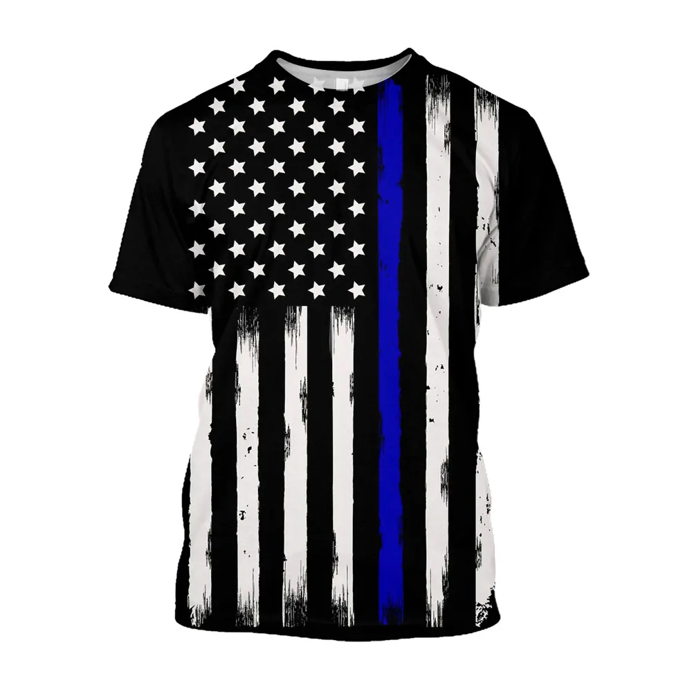 

Jumeast 3D American Flag Pattern Printed Men T-shirts Casual Vintage Tops 90s Aesthetic T Shirts Oversized Unisex Baggy Clothing