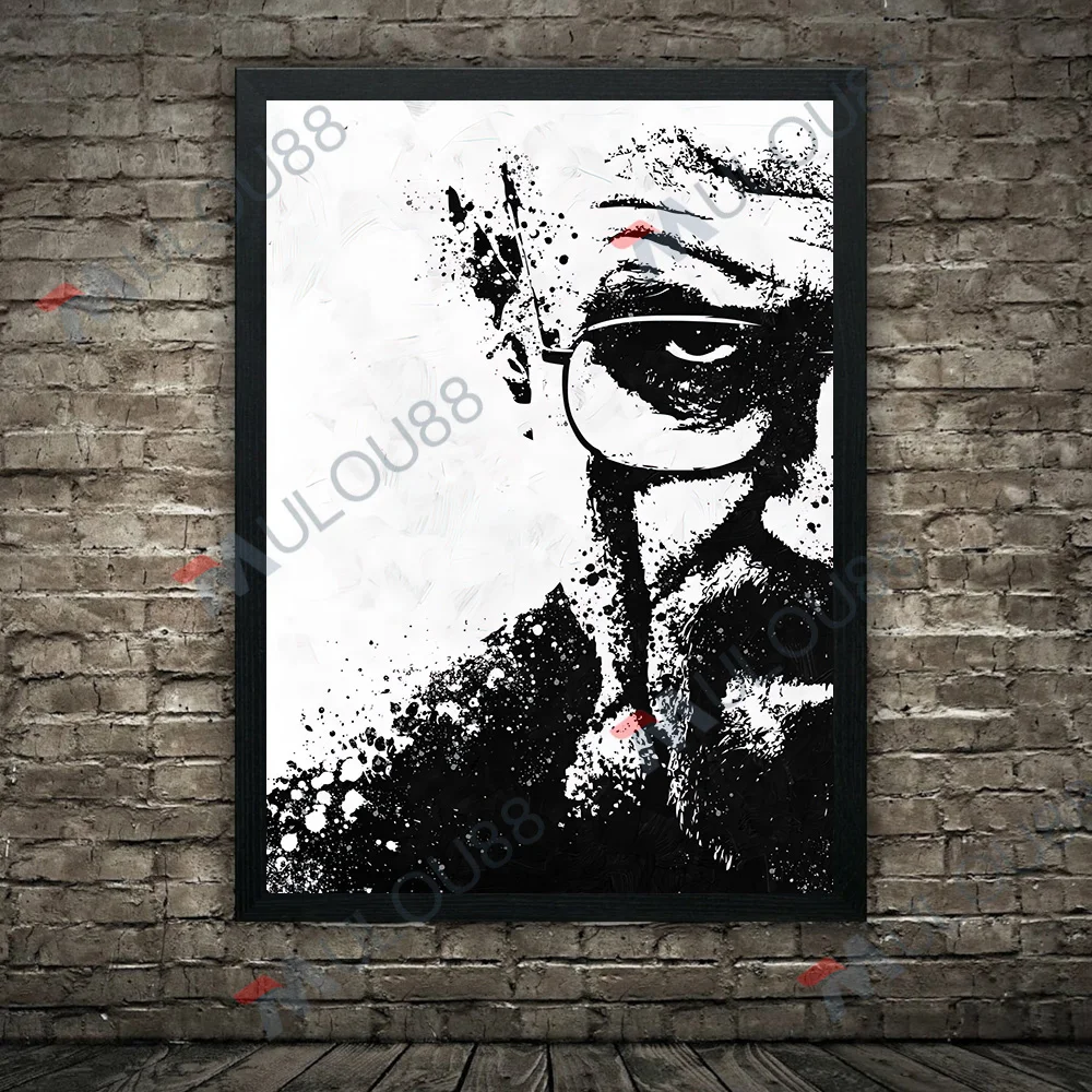 Абстрактный постер &quotУолтер Вайт и Джесси Пинкман&quot печать на холсте