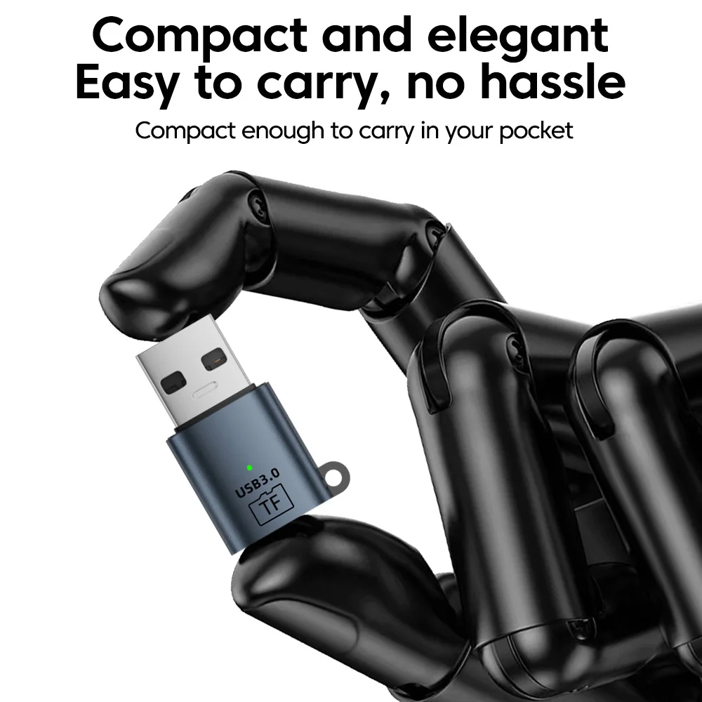 USB-адаптер для чтения карт TF (microSD) для iPhone, USB 3.0, USB-CType-C, OTG-адаптер для карт памяти TF для SamsungXiaomiпланшетов (art.: 3920dabeea6d7) - 3920dabeea6d7