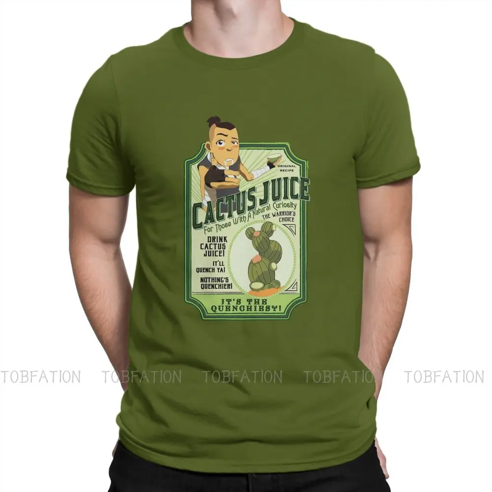 

Drink Cactus Juice O Neck TShirt Vintage Retro Fabric Classic T Shirt Man's Clothes Individuality Oversized Hot Sale