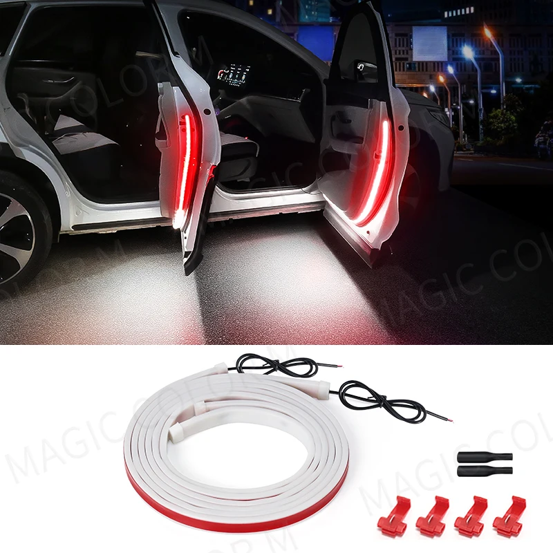 

2 шт., гибкие светодиодные ленты для открывания автомобильных дверей, 120 см