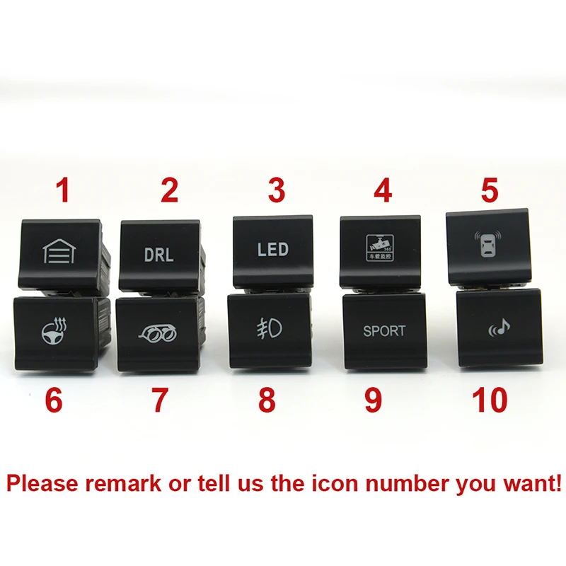 

Автомобильная красная лампа, освещение, радар, ДХО, камера, запись, переключатель, кнопка включения с проводом для vw polo 6c 2014 2015 2016